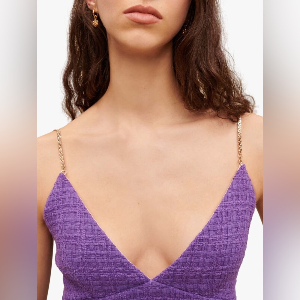 NWOT Maje Tweed Crop Top